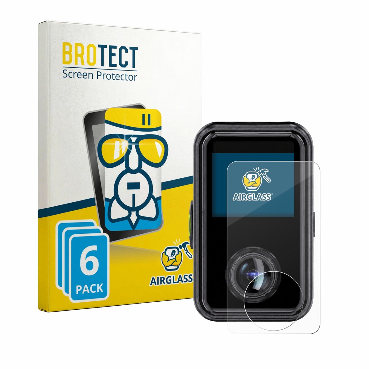 Screenprotector 6 Stuks voor Vantrue E360 Ace Beschermglas transparant