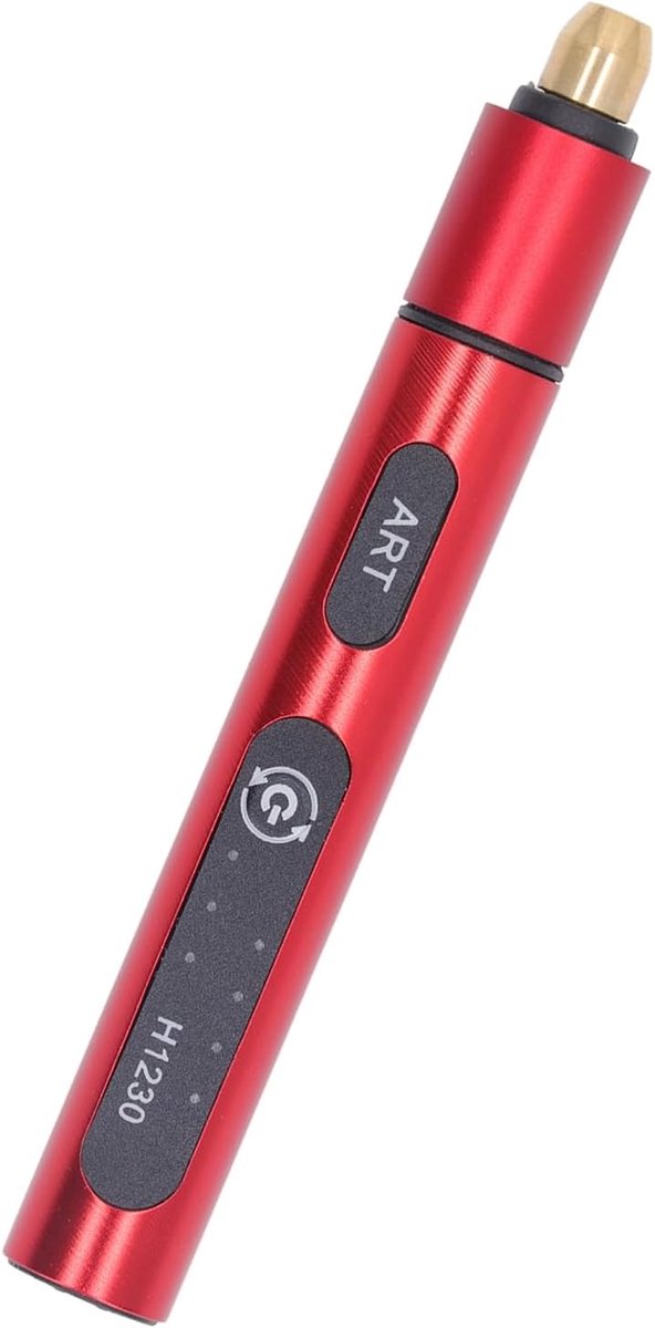 Elektrische Graveerpen - Roterend Gereedschap - Gedetailleerd Werk - Instelbare Snelheden - USB Oplaadbaar - Rood