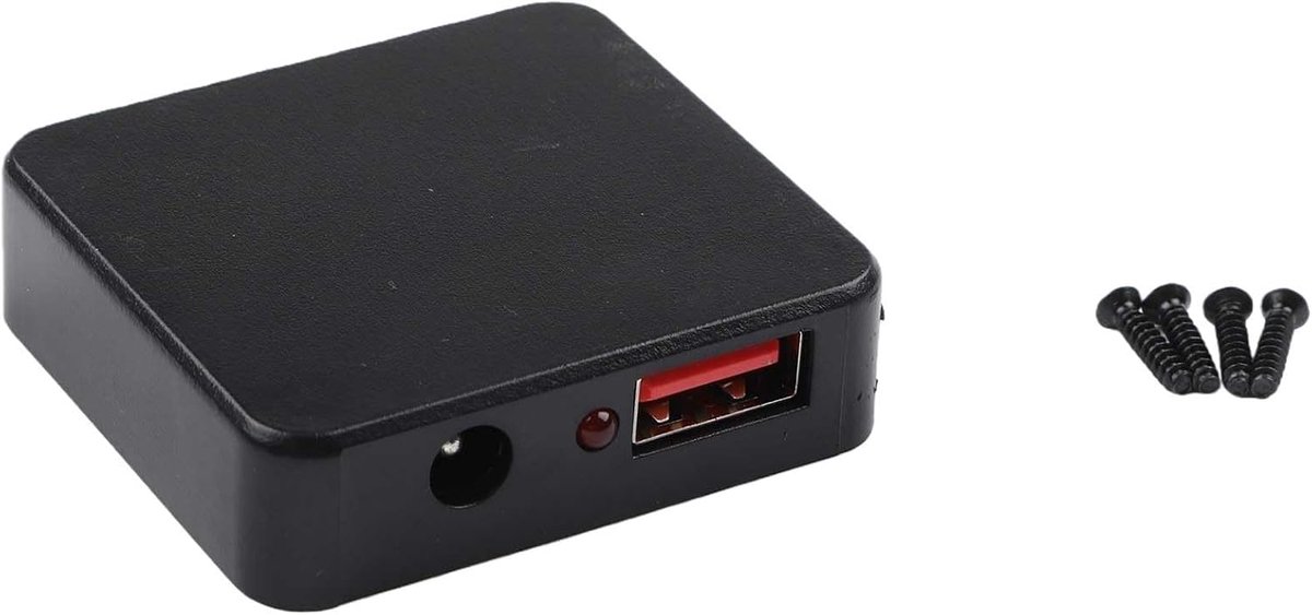 Draagbare Solar Regulator - Spanning Controller - Kamperen en Veldwerk - Hoge Conversie Efficiëntie - 50x50x9 mm - Zwart