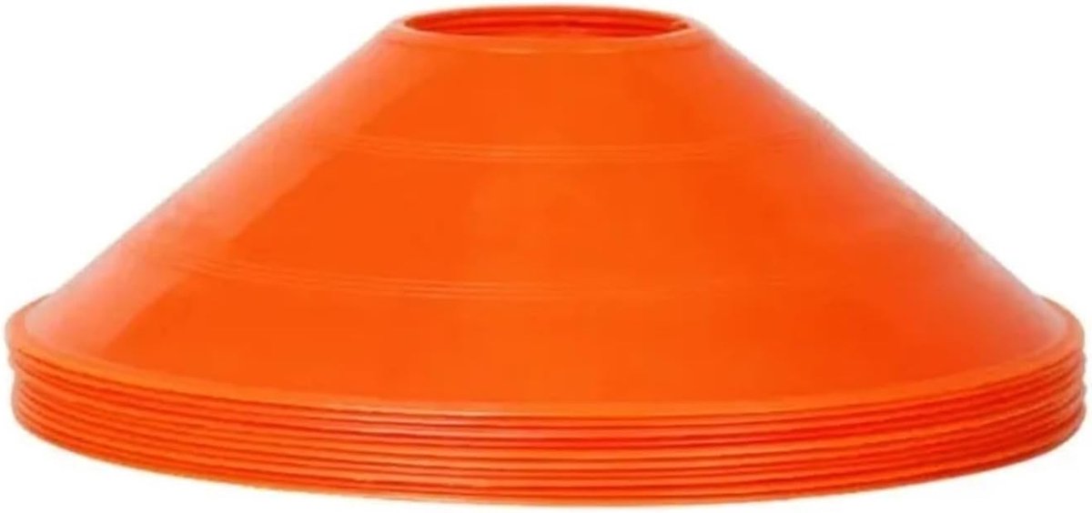 Trainingskegels Set - Sport Kegels - Veld Markeren - Lichtgewicht Materiaal - 20 Stuks - Oranje