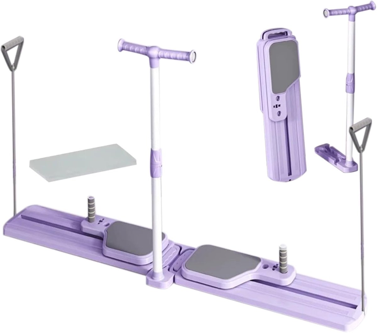 Ski Trainer Systeem - Bekkentrainer Cardio - Thuis Fitness - Afneembaar Ontwerp - 150 cm - Zwart