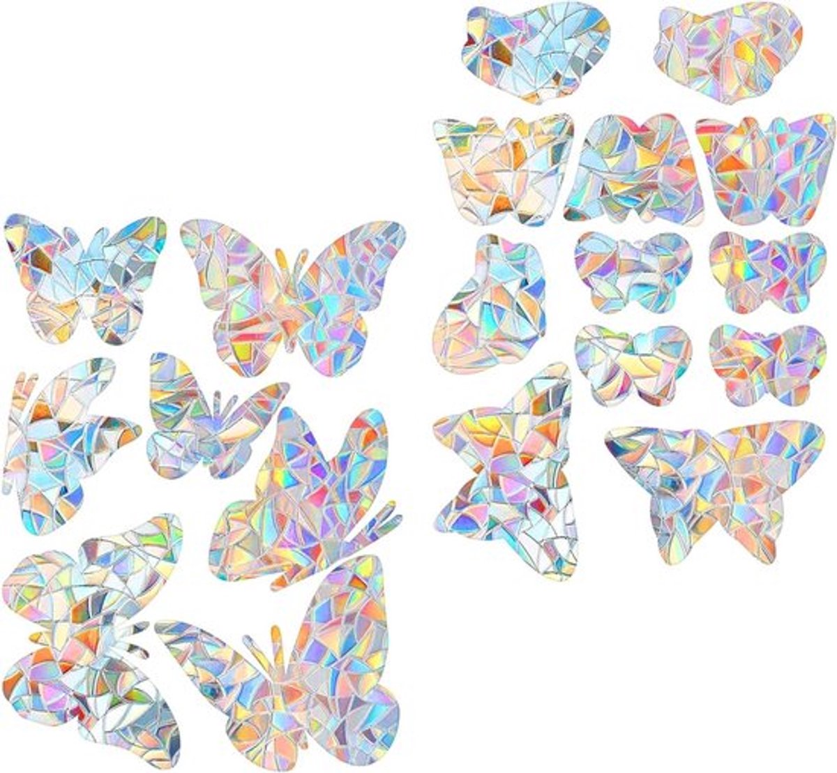 Allecto Plus - Prisma - Raamstickers Vogelbescherming 19 stuks