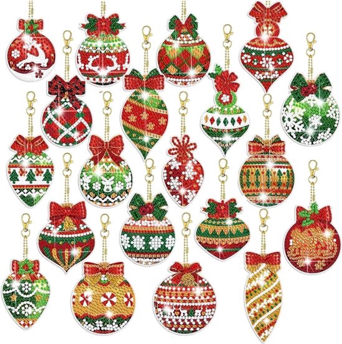 Set van 20 stuks 5D-diamantschilderij en - Inovra Plus