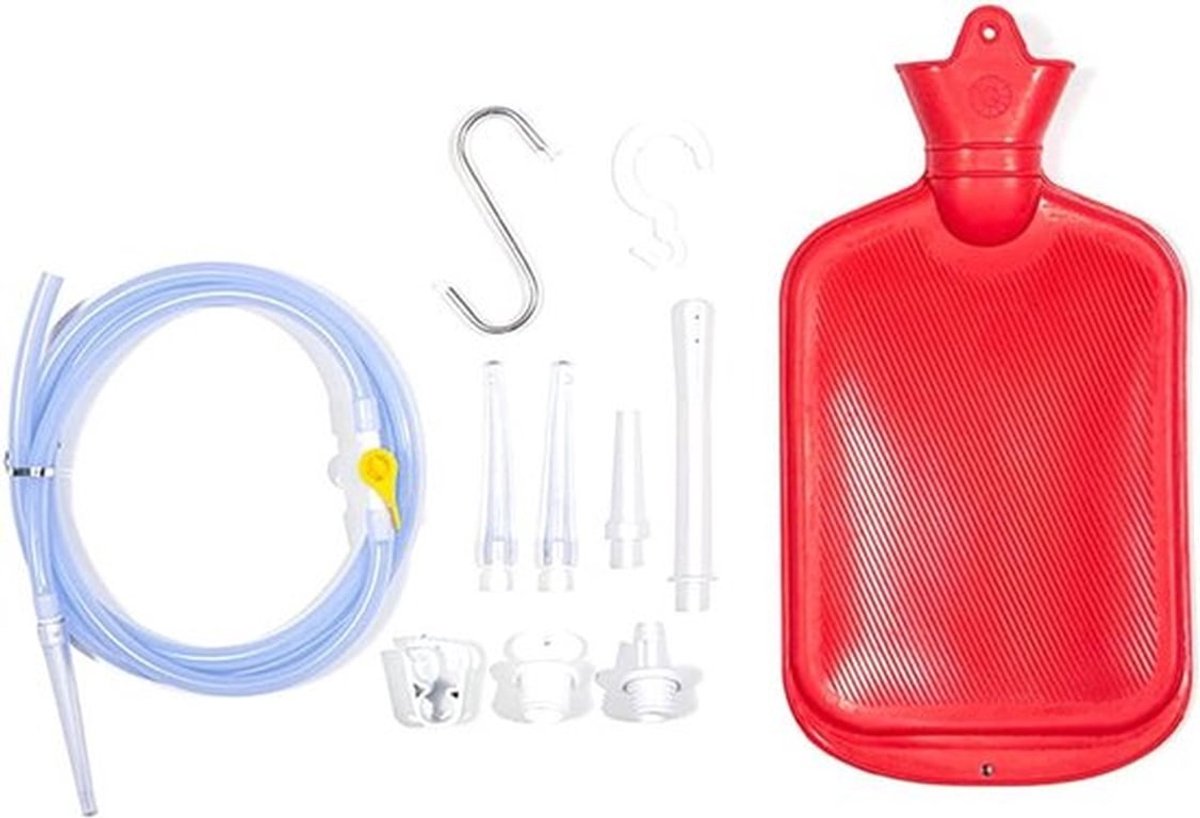 2000ml Capaciteit Klysma Zak Thuis Gebruik - Colon Reiniging En Ontgifting - Rood