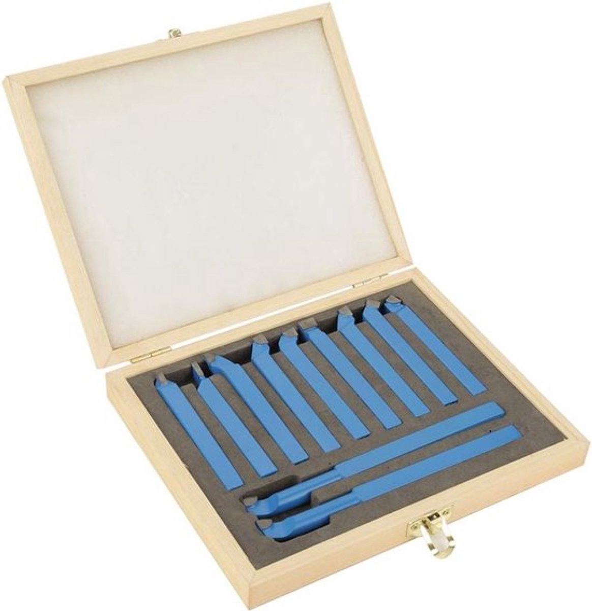 Hardmetalen Draai Gereedschap Set van 11 Stukken, 10 x 10 mm voor Houtbewerking en Draaibanken
