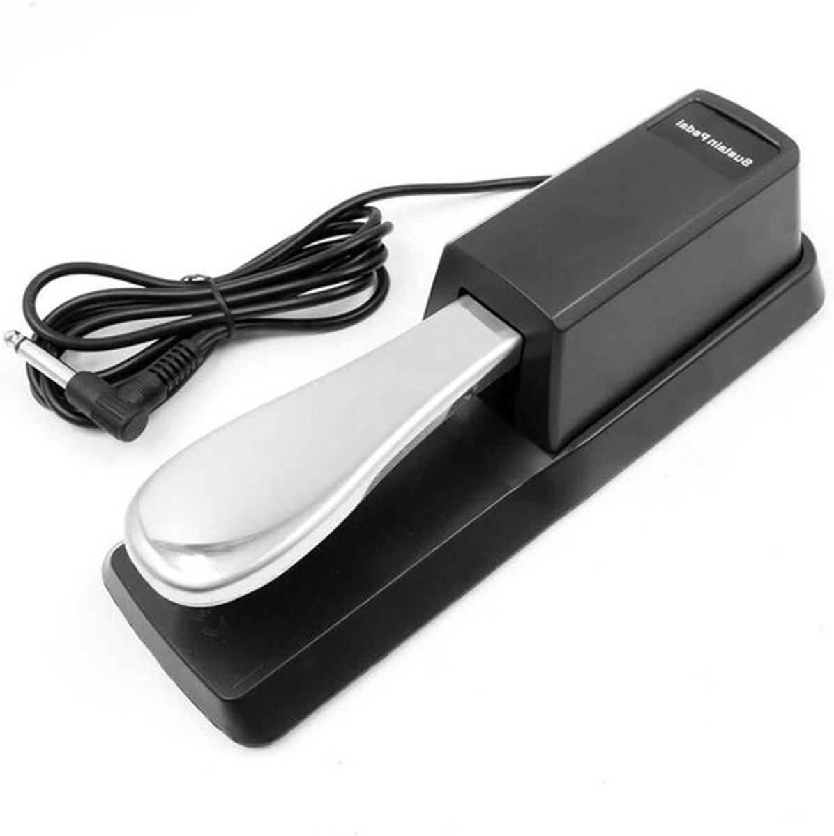 Universeel Sustain pedaal - voetpedaal - polariteitsschakelaar - elektronische toetsenborden - digitale piano - zilver - geschikt voor alle merken