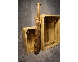 Batty Wengé - Spanking - Seks paddle – Bondage – Sm bat – Afrikaans Wengé hout - Paddle - SM - Impact play- Deep Massage Stick - Wellness