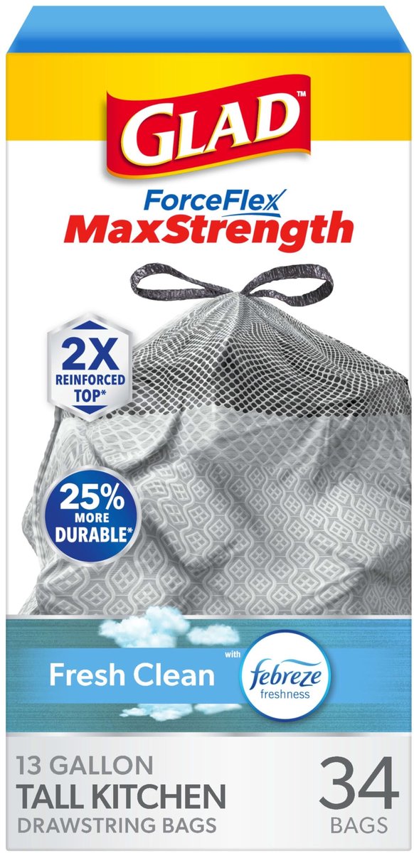 Solidchoice - Grote Keukenafvalzakken 13 Gallon 34 Stuks