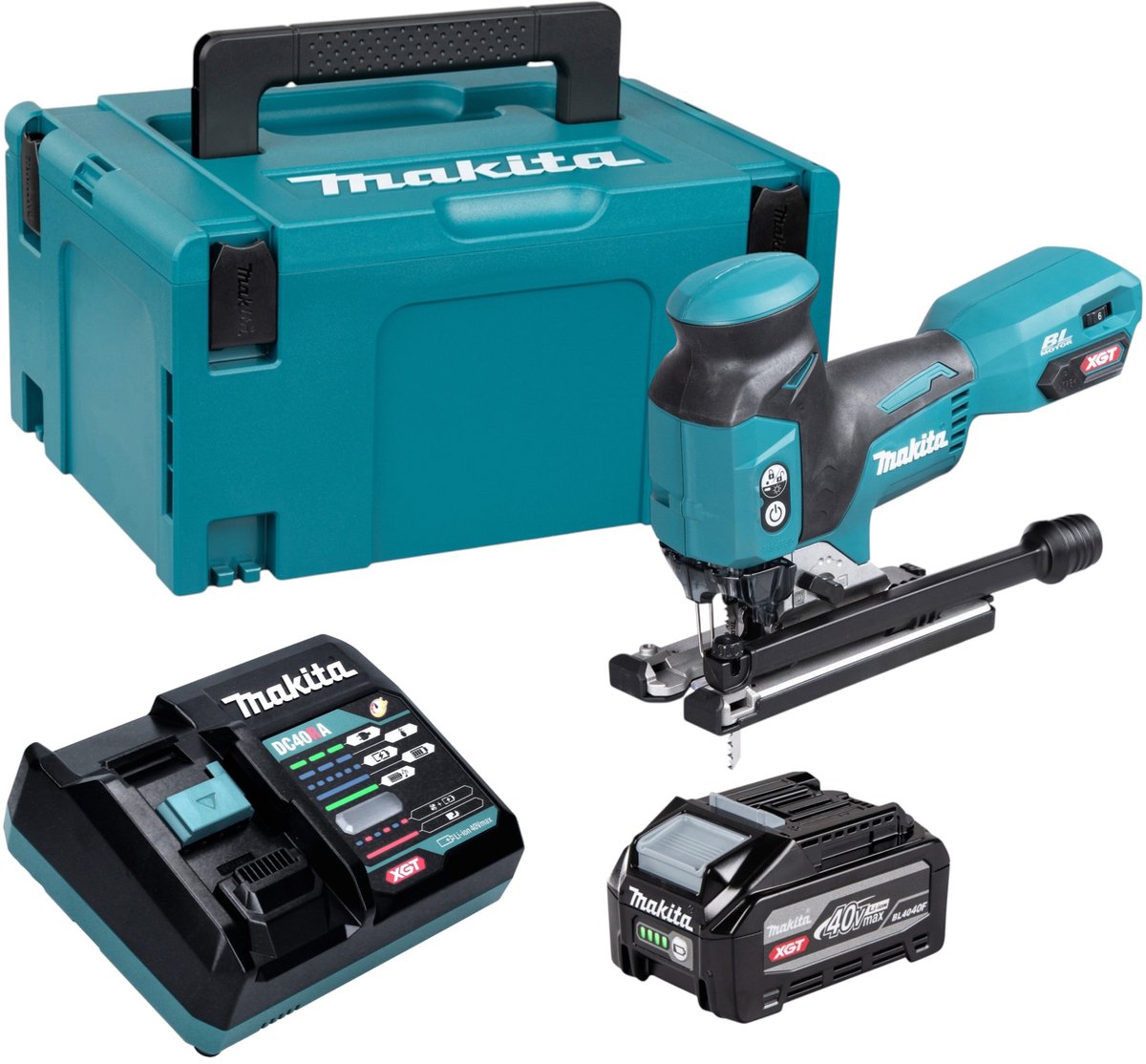 Makita JV 001 GZ Accu-decoupeerzaag 40 V max. 135 mm Brushless Solo - zonder accu, zonder oplader
