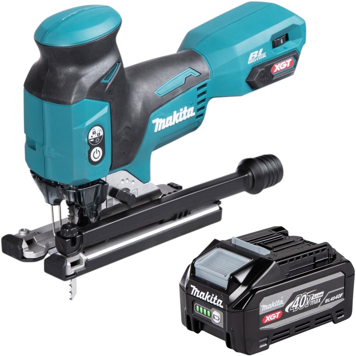 Makita JV 001 GZ Accu-decoupeerzaag 40 V max. 135 mm Brushless Solo - zonder accu, zonder oplader