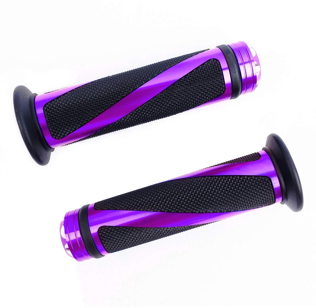 Solidchoice - 2 Stuks Handvatten voor Motorfiets Rubber Aluminium