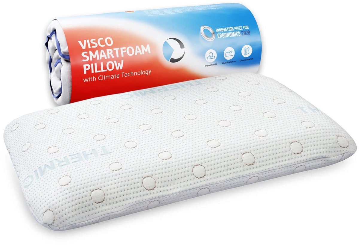 Solidchoice - Ergonomisch Kussen voor Buikslapers van Zacht Viscose Foam 60 x 40 cm
