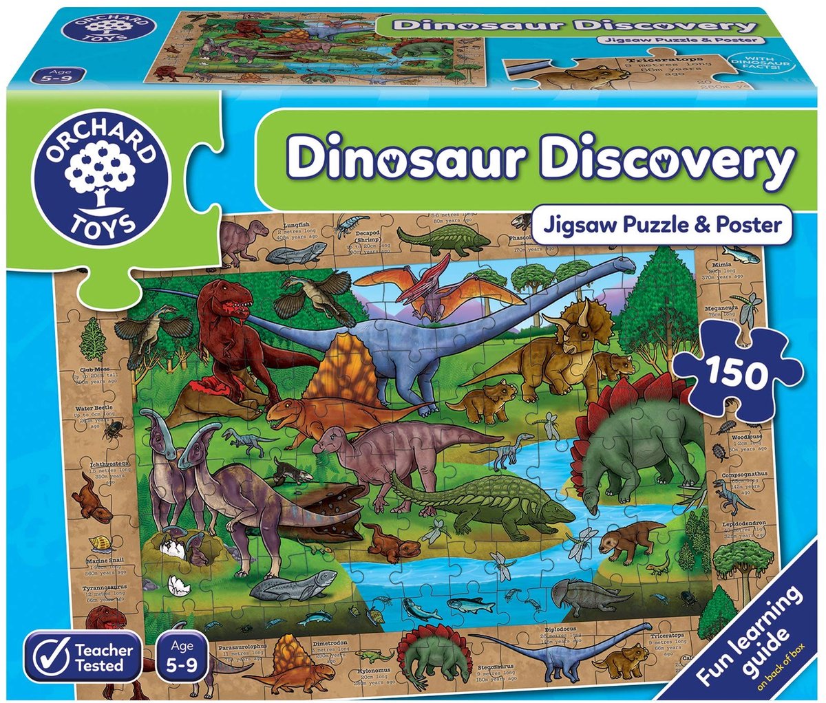 Solidchoice - Dinosaur Discovery Puzzel met 150 Stukken