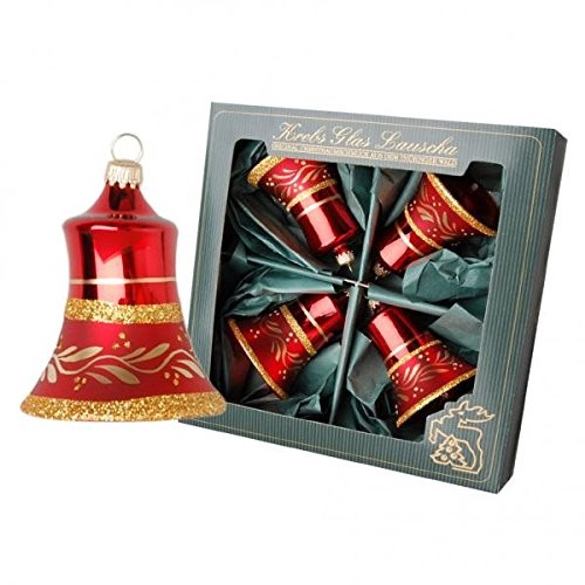 Solidchoice - Handgemaakte Glas Klok 7 cm Rood Mat