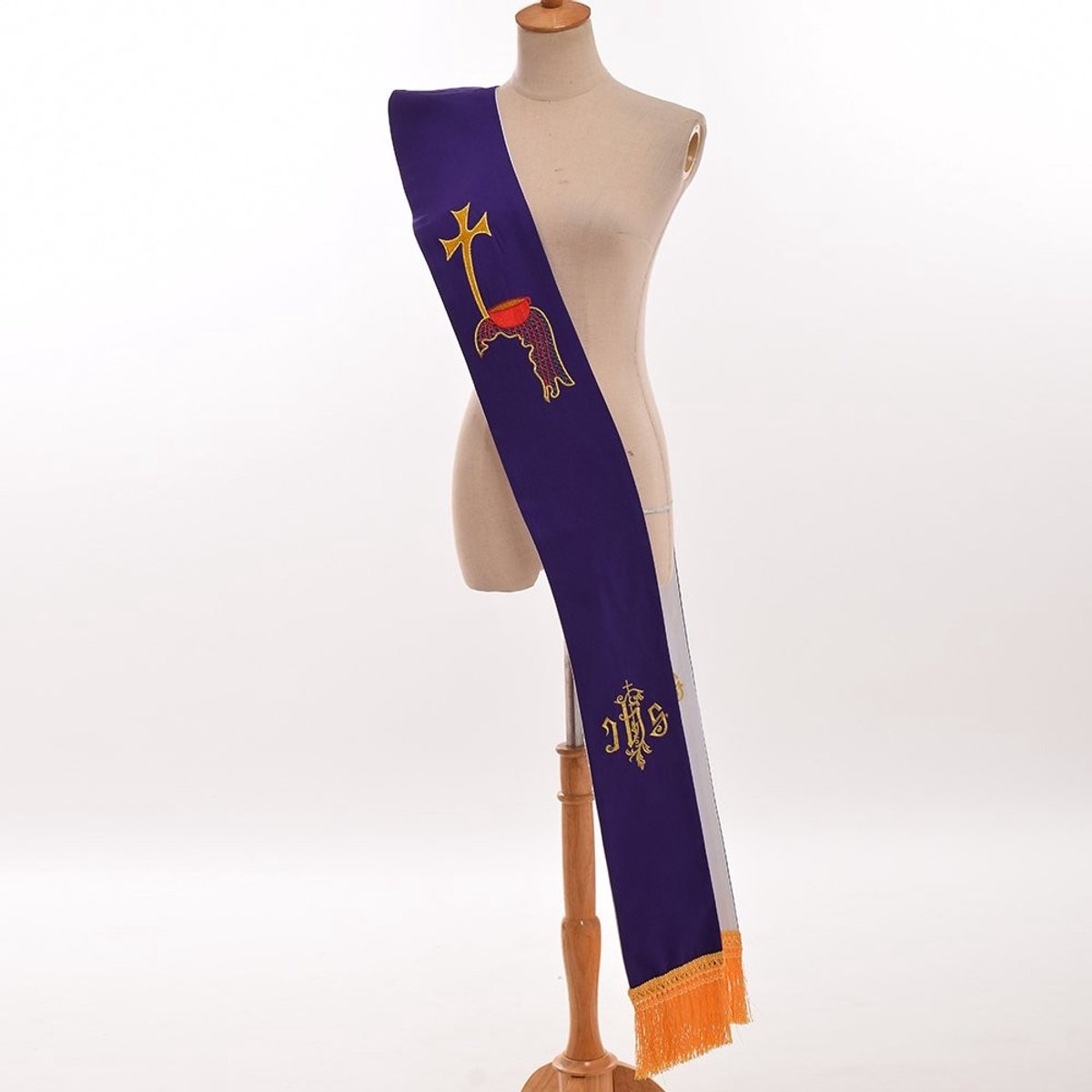 Solidchoice - Omkeerbare Stola met IHS en Alpha Omega Design
