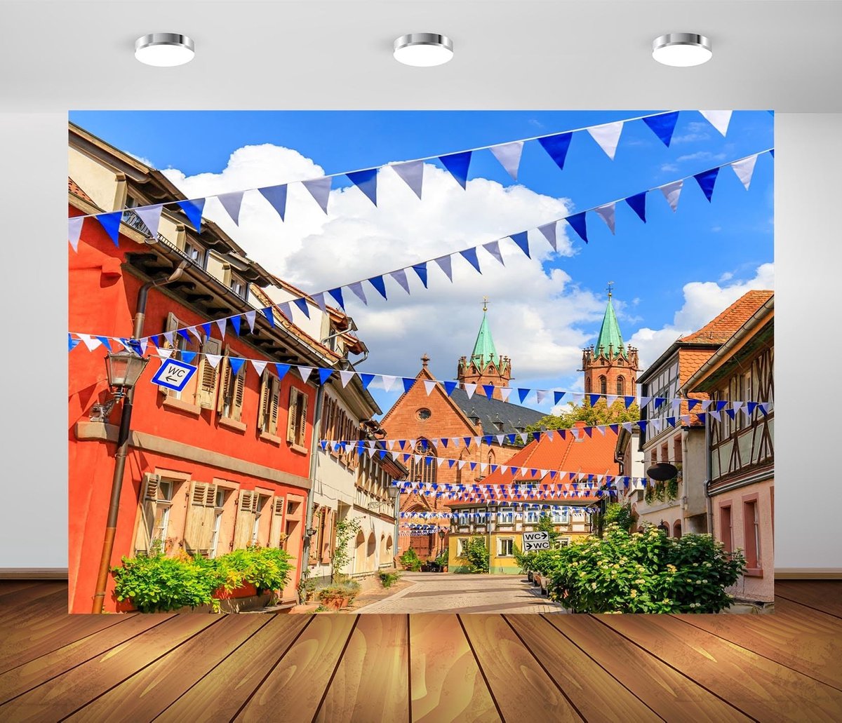 Solidchoice - Oktoberfest Fotobehang met Beierse Vlaggen en Bierfestival Thema