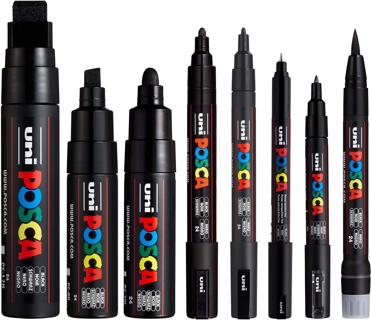 Solidchoice - Set van 8 Permanente Marker Paint Pens, Waterbasis