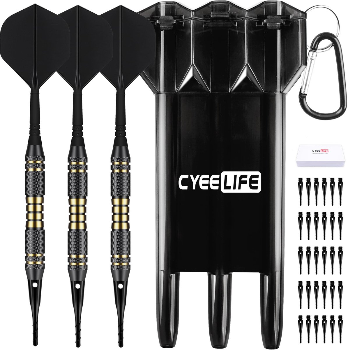 Solidchoice - Professionele Darts Set met Soft Tip en Draagtas