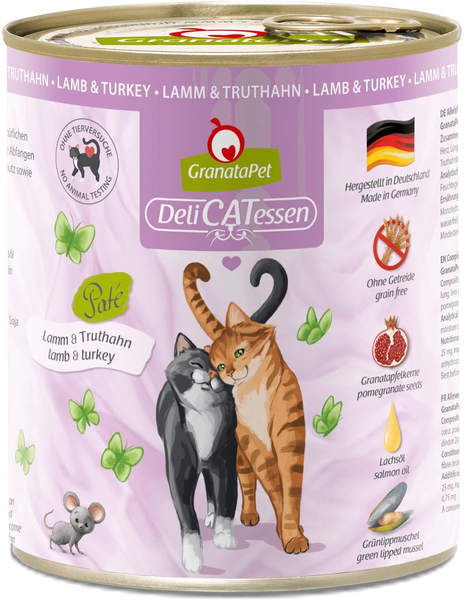 Solidchoice - Compleet Kattenvoer met Lam en Kalkoen, 6 x 800 g, Graanvrij
