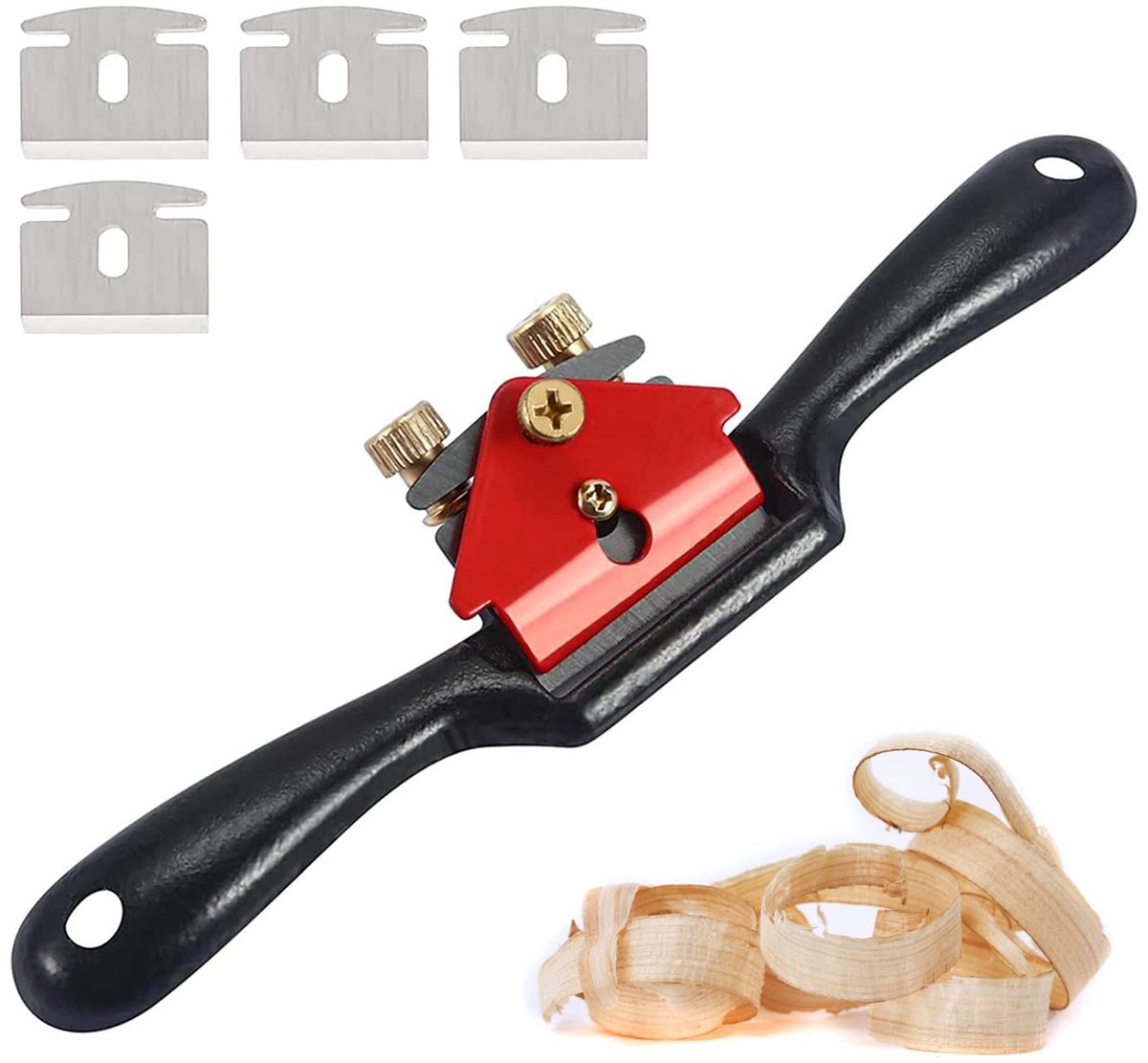 Solidchoice - Houtbewerking Handplaner met 4 Verwisselbare Messen