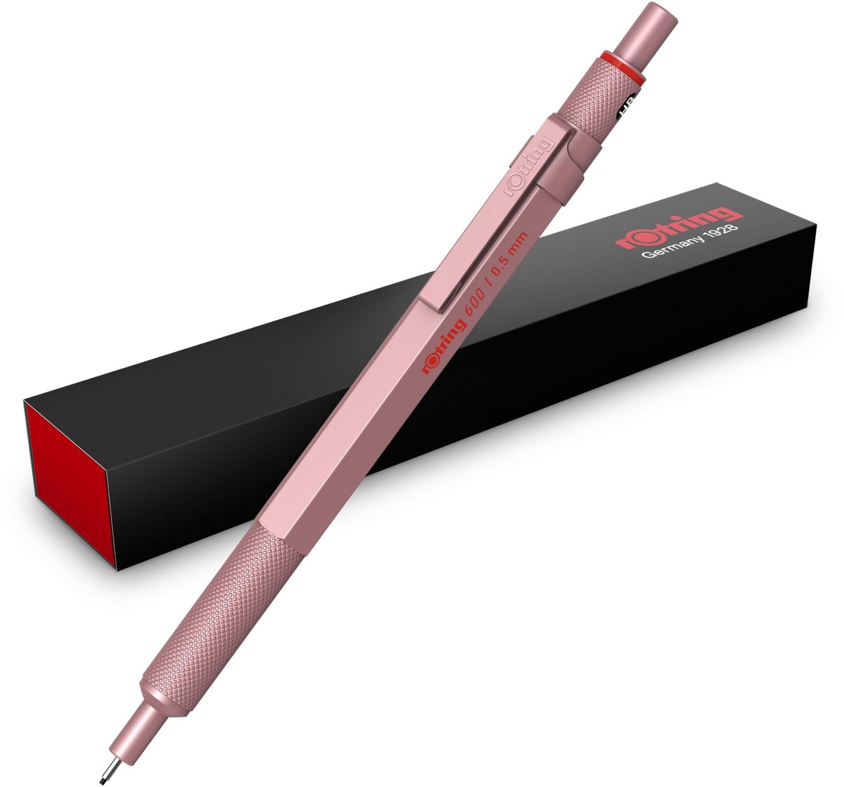Solidchoice - Mechanische Potlood met 0.5 mm HB Lood in Roze Gouden Afwerking