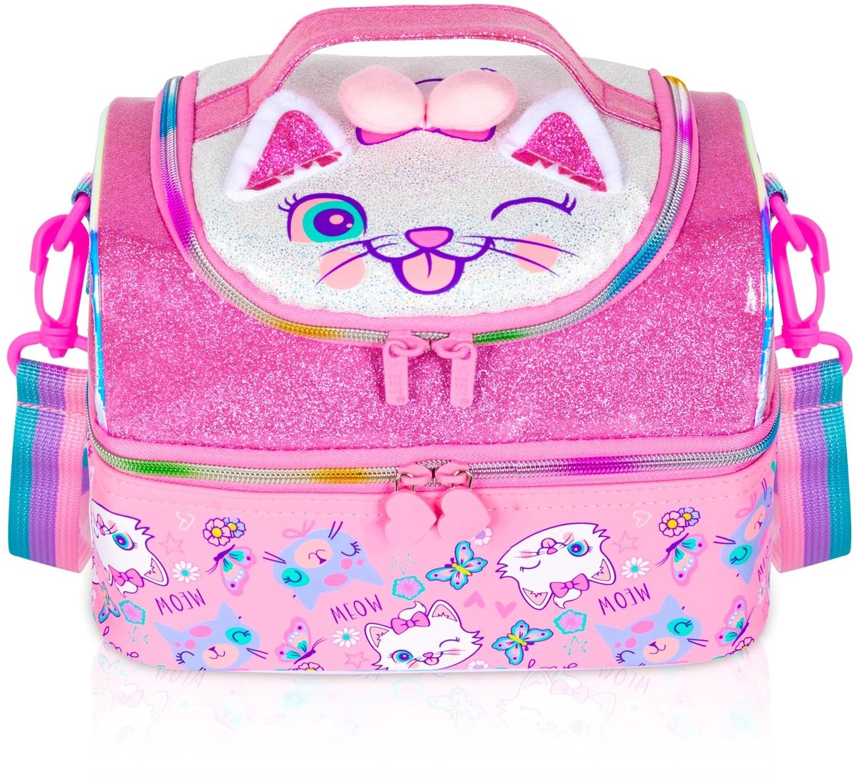 Solidchoice - Kids Double Decker Cooler Bag met Verstelbare Strap