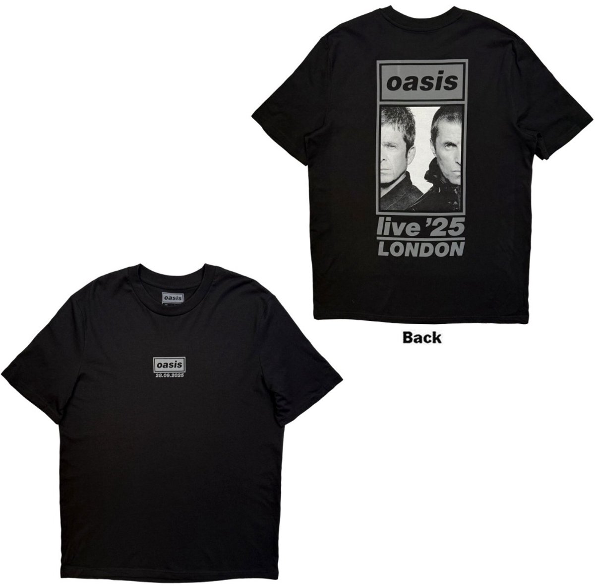 Oasis - London 28 Sept Event Heren Tshirt - XL - Zwart