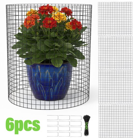 Plantenbeschermers, Metalen Plantenkooien, Dierbestendige Draad, Voor De Bescherming Van Binnen- en Buitenplanten. — afbeelding 3