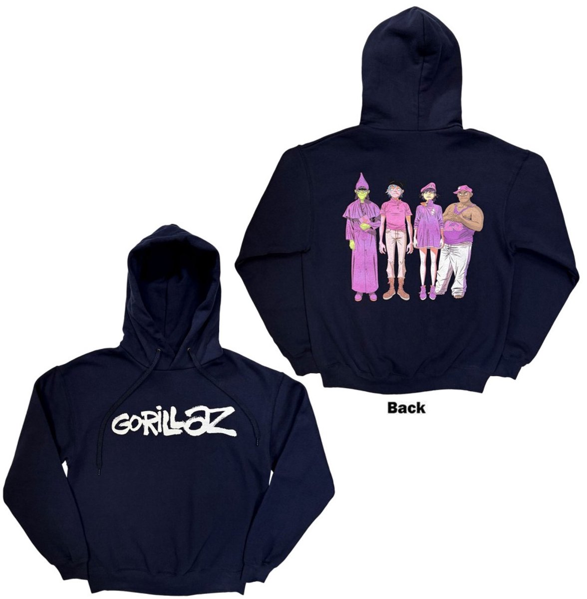 Gorillaz - Cracker Island Hoodie/trui - S - Blauw