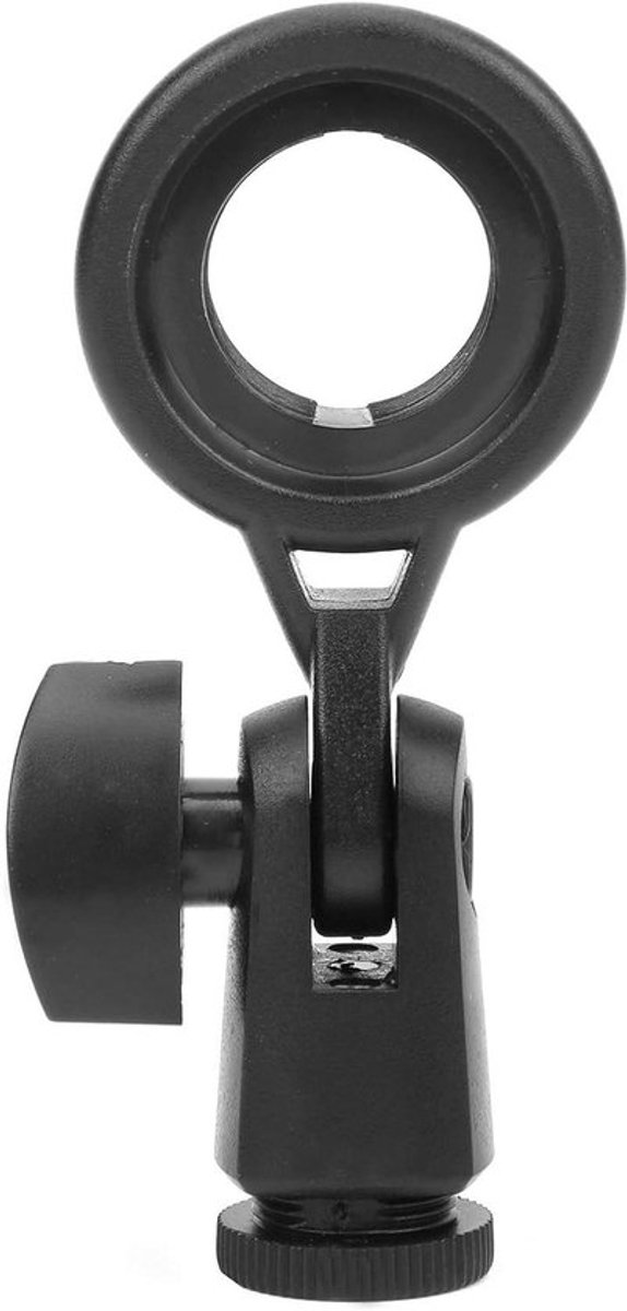 Beugel voor draagbare microfoon met anti-vibratie, eenvoudig te installeren en verwijderbaar - ideaal voor opnamestudio's - zwart Kleur.