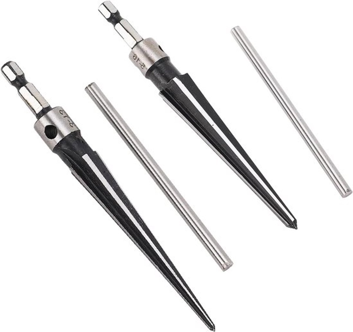 Handruimer T-vorm 6-fronten van 45 staal voor hout en kunststof - 5-16mm 3-13mm