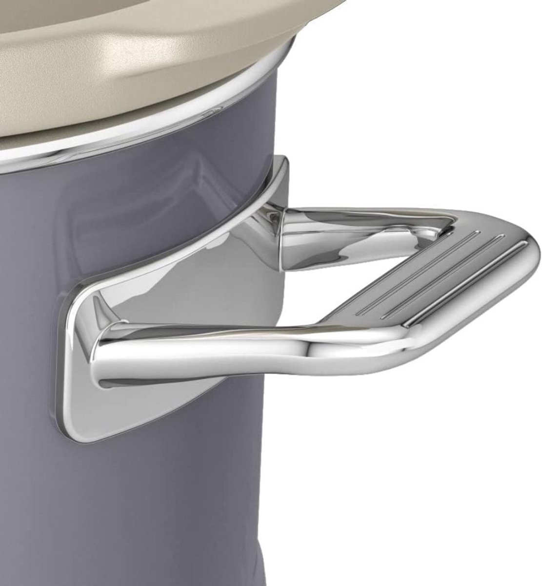 Slowcooker - Warmhoudfunctie - Keramische Binnenpan - Grijs - 27cm x 33 x 22cm – foto 2