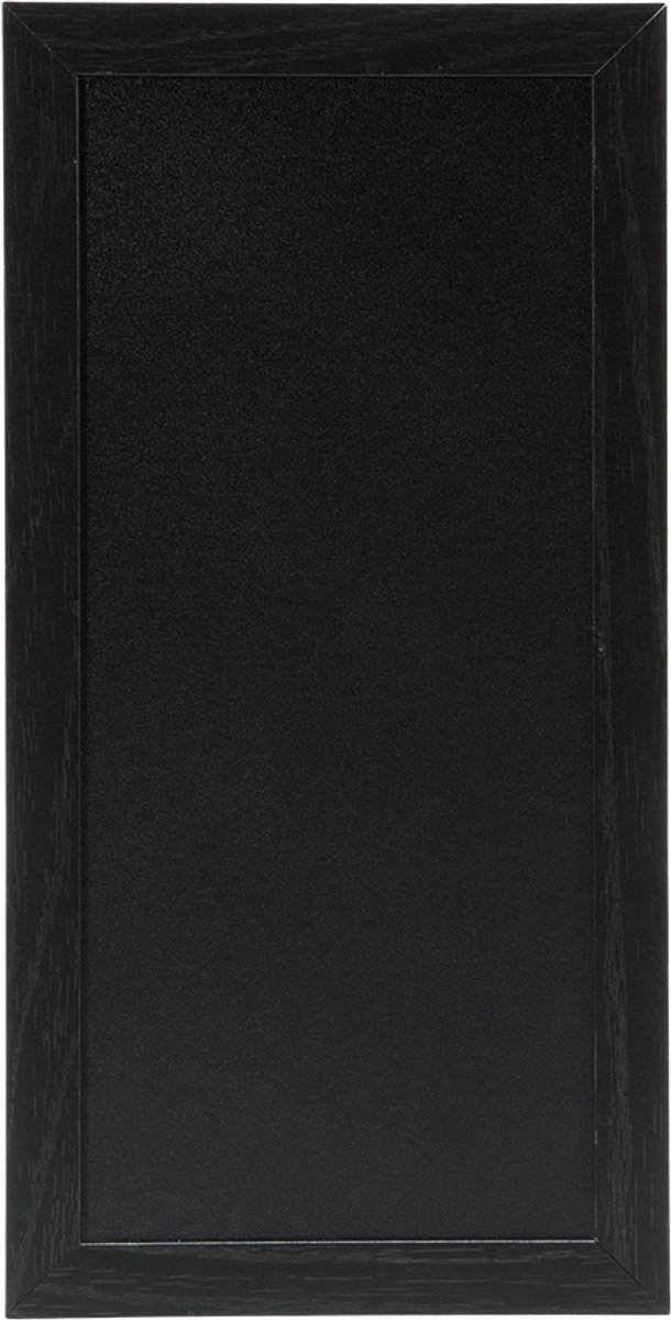 Securit® Klein houten wandkrijtbord in zwart