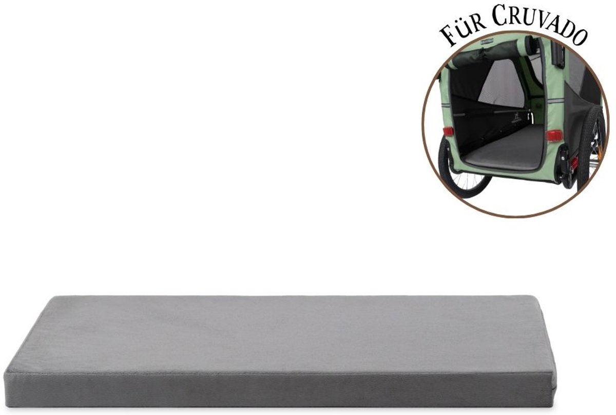 Knuffelwuff reismat op maat voor Cruvado hondenaanhanger met EasyClean-hoes