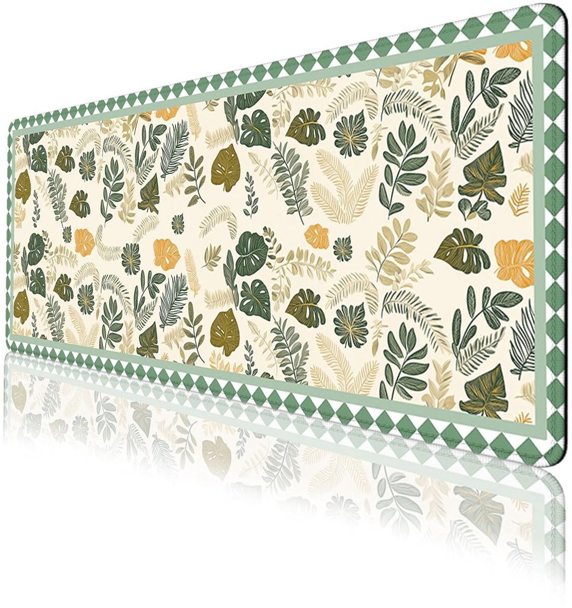 Solidchoice - Bureaumat met Groene Natuur en Antislip Rubberen Basis