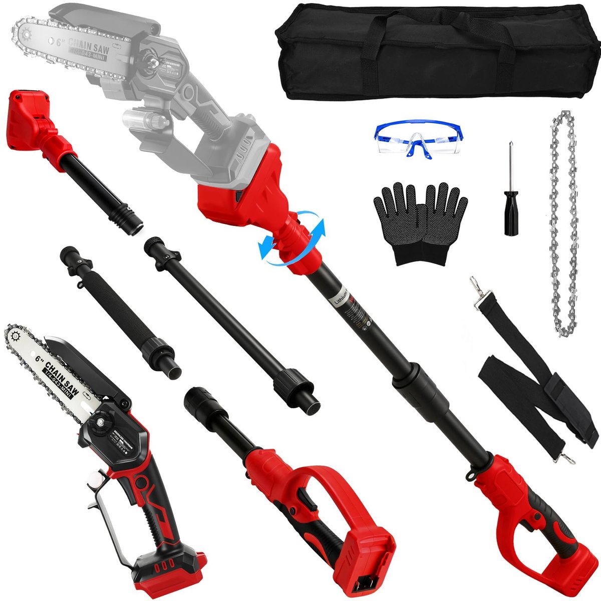 Solidchoice - 2-in-1 Mini Zaag Zonder Kabel, Compatibel met 18V Batterij