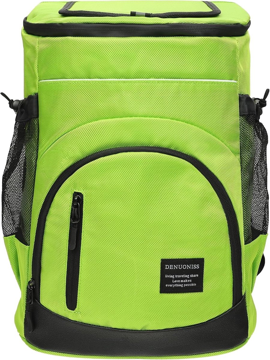 Koelrugzak - Groen - 31 x 25 x 43 cm - Lekvrije Geïsoleerde Picknickrugzak - Voor Mannen en Vrouwen