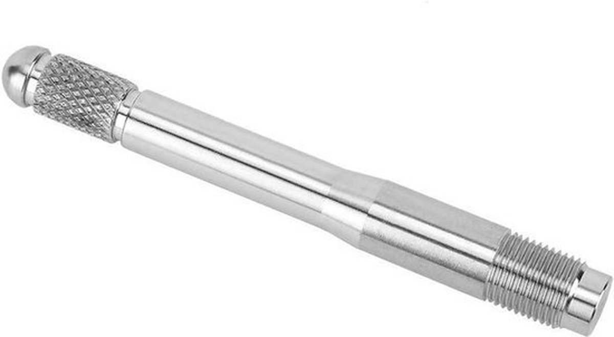 Wielhanger roestvrijstalen uitlijnpen - wielmontagehulpmiddel - bandvelgwisselgereedschap - metrisch 14x1.25 schroefdraad - universele wielwisselhulp - geschikt voor Duitse auto's - Wieluitlijnpen