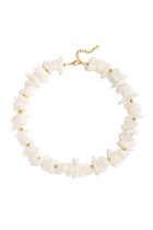 Acryl Kralenketting met Onregelmatige Vorm – Simple Series - Wit