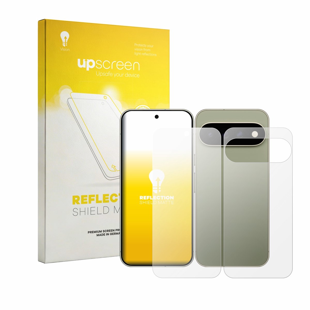 upscreen - Screenprotector voor Google Pixel 11 Pro XL (Voor+Achter) - Folie Beschermfolie anti glare matte