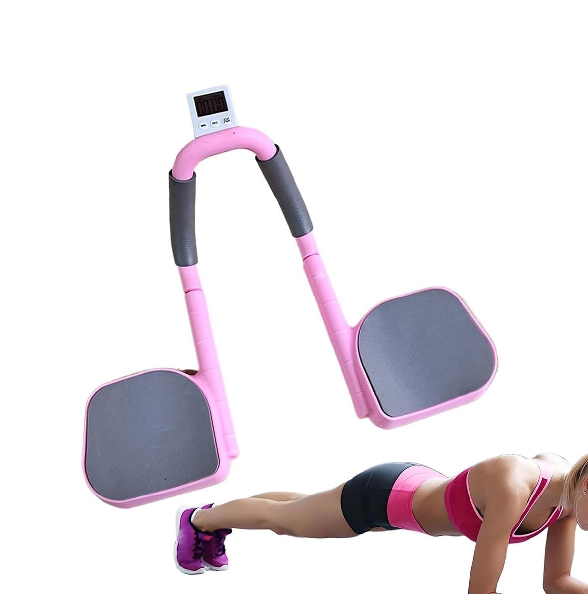 Buikspiertrainer Geschikt voor vrouwen / Push-up machine | Core-trainingsapparatuur Geschikt voor core-training, push-ups, krachttraining, thuisgym, fitness in een appartement