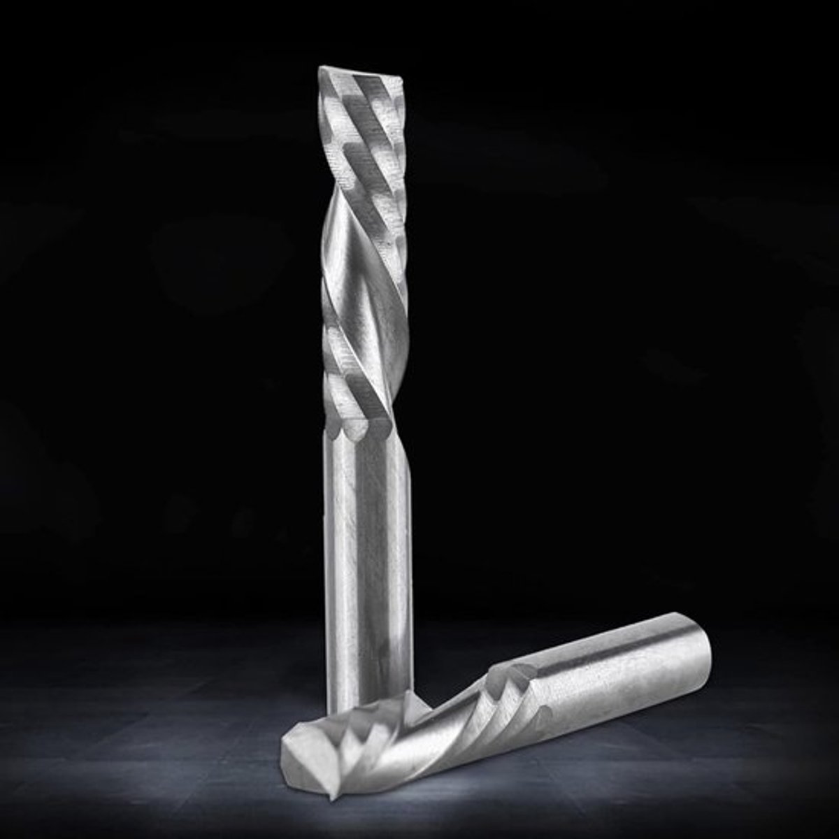 Set van 5 Stuks 6mm Frezen voor Aluminium en Zachte Materialen - Tungsten Carbide Spiral Cutter Bits voor Precisie Bewerking