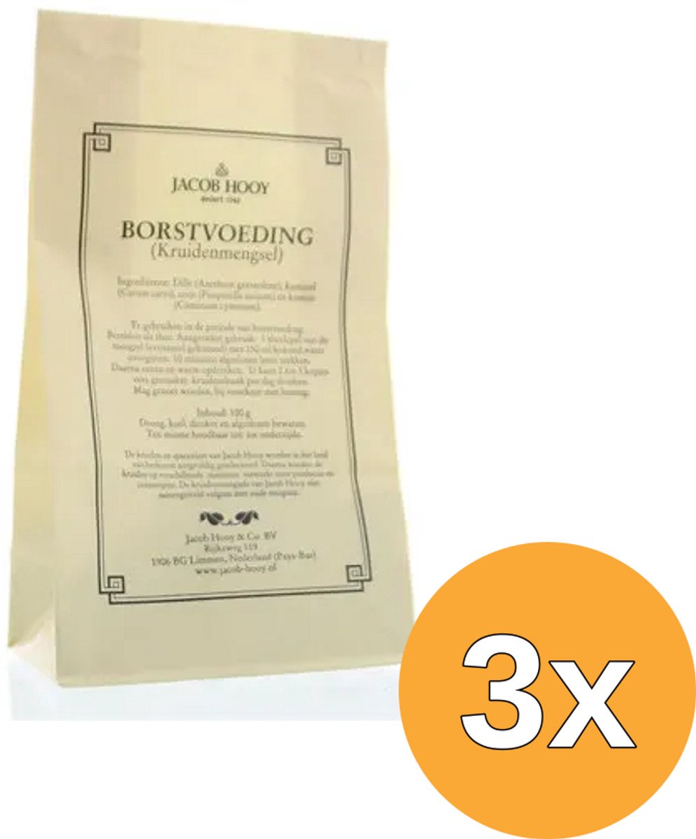 3x Jacob Hooy Borstvoedingskruiden (100 gr)