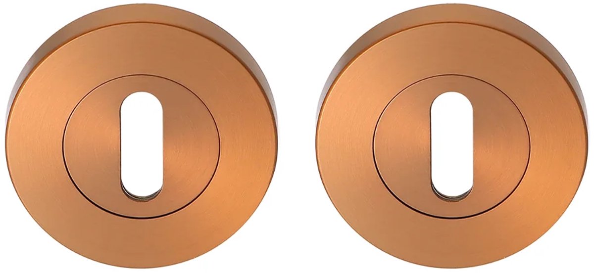 Sleutelrozet rond 53,5x8,5 mm brons geborsteld PVD gecoat
