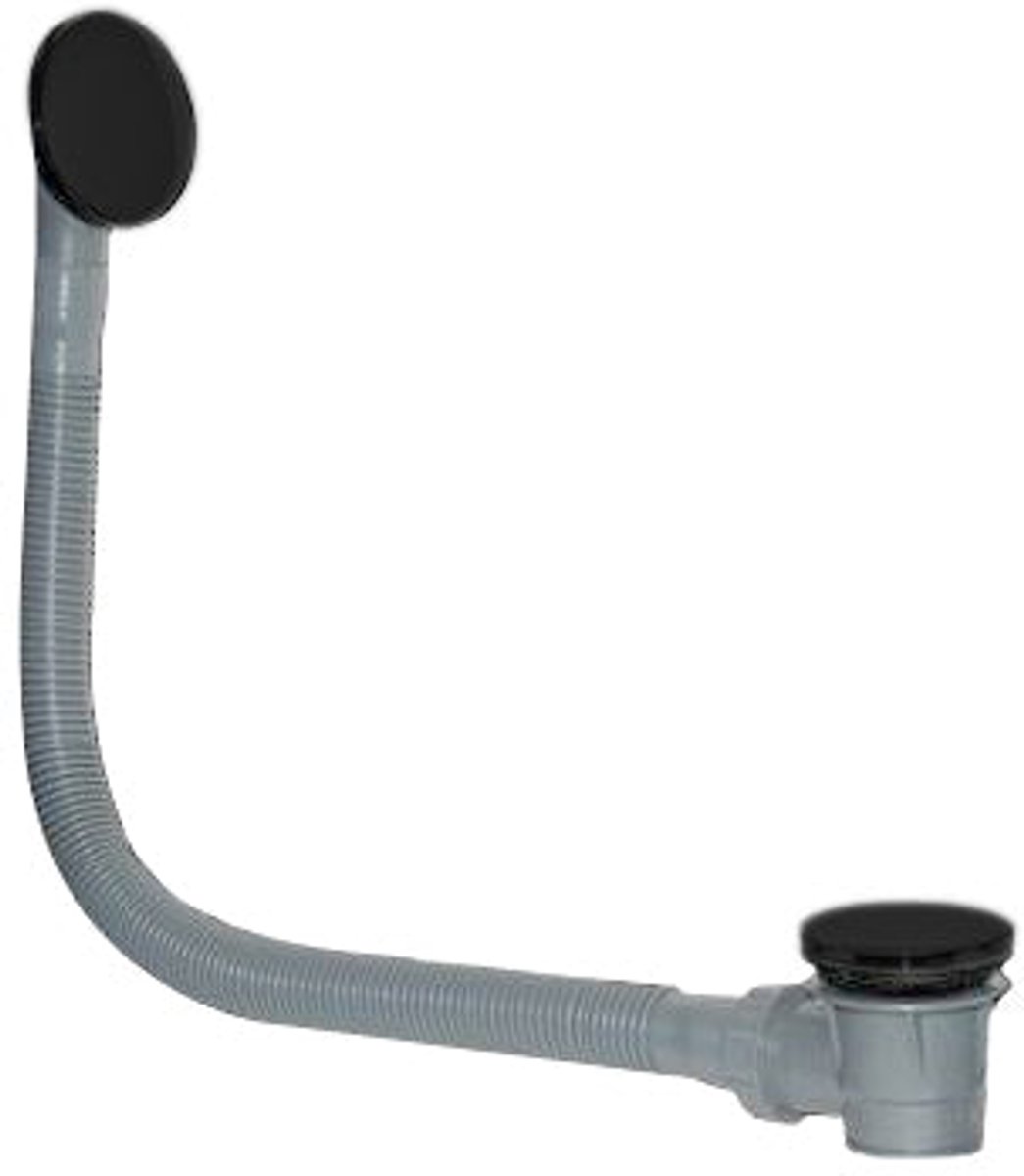 Klik badafvoerplug en overloop Sanitado Industry Vazia in mat zwart