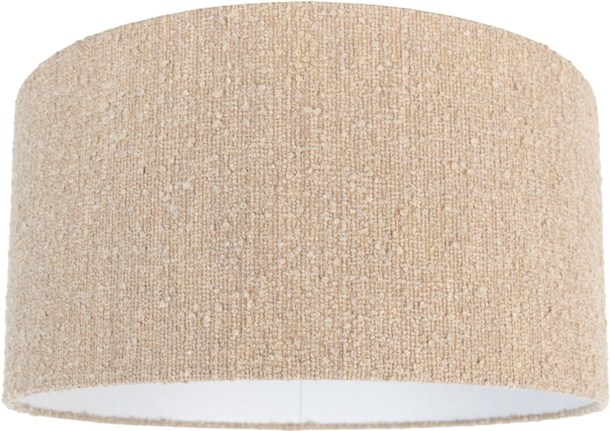 Qazqa moderne Lampenkap - Boucle - beige, supports-e27, diameter 50 centimeter