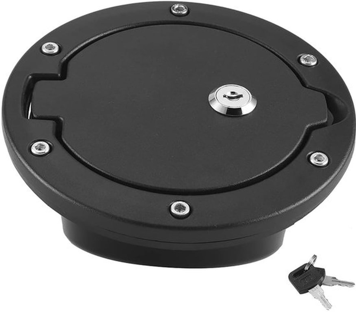 Tankdeksel Aluminiumlegering - Geschikt voor JK 4-deurs/2-deurs - Eenvoudige installatie - Robuust en duurzaam - Inclusief sleutels - Elegante afwerking - Brandstoftankdop