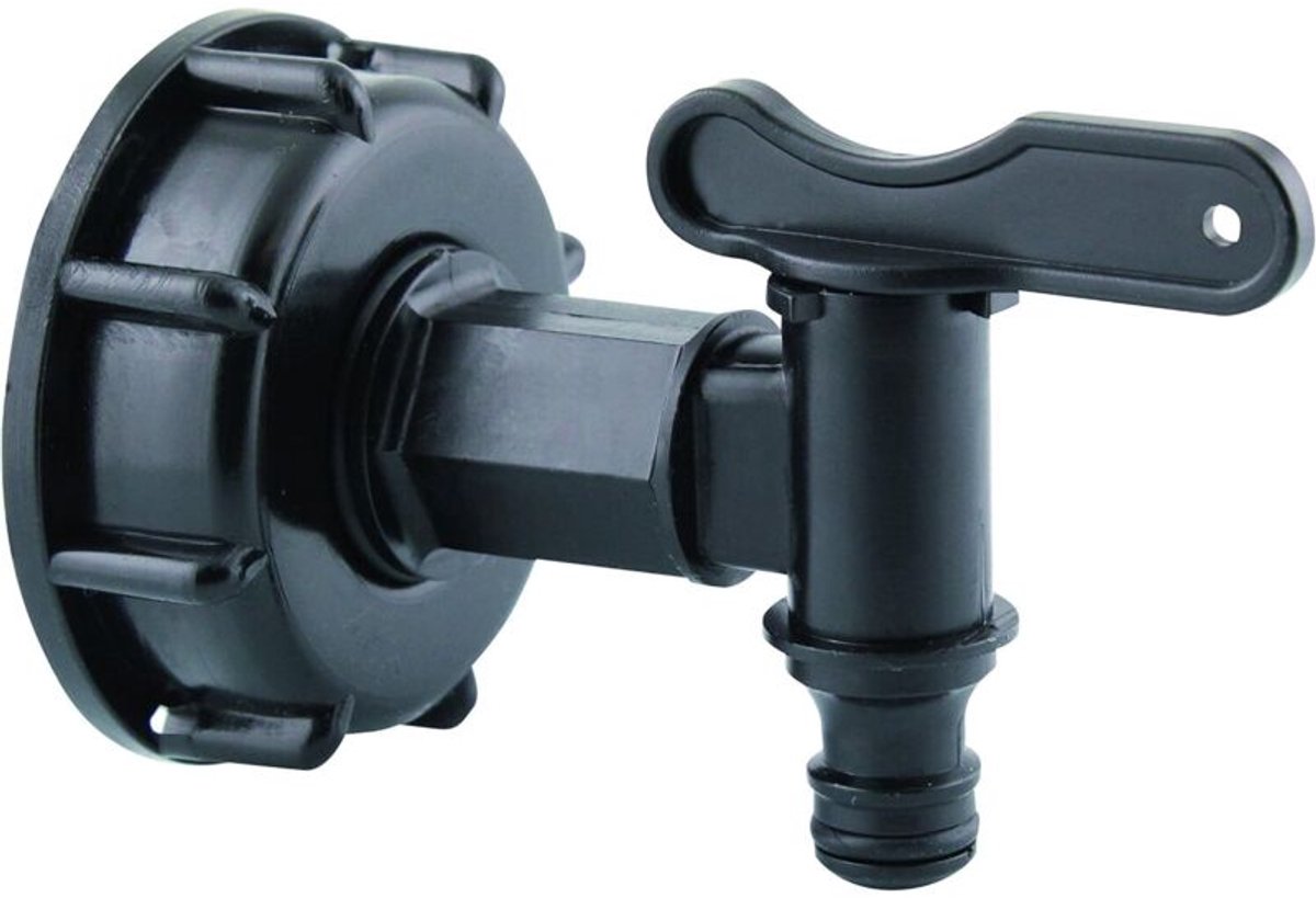 Universele S60x6-connector geschikt voor ventiel en mondstuk geschikt voor snelle aansluiting.