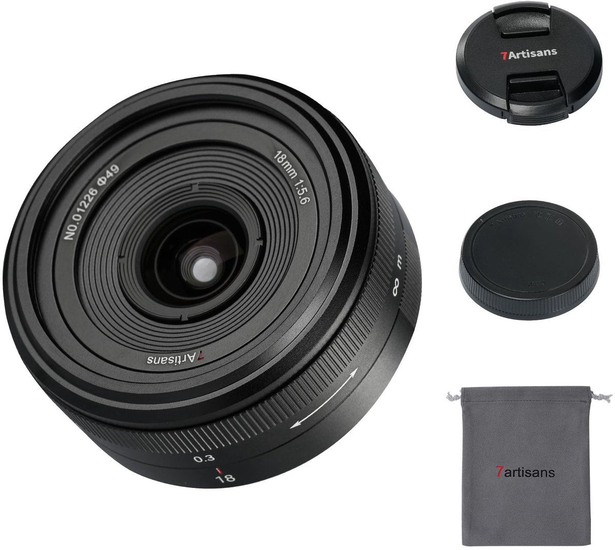 Solidchoice - Ultra Dunne Handmatige Focus Lens 18mm F5.6 voor Leica L Camera's