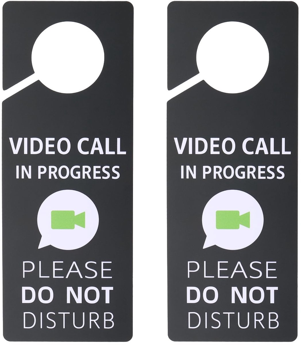 Solidchoice - Do Not Disturb Deurhanger Set van 2 PVC Voor Privacy